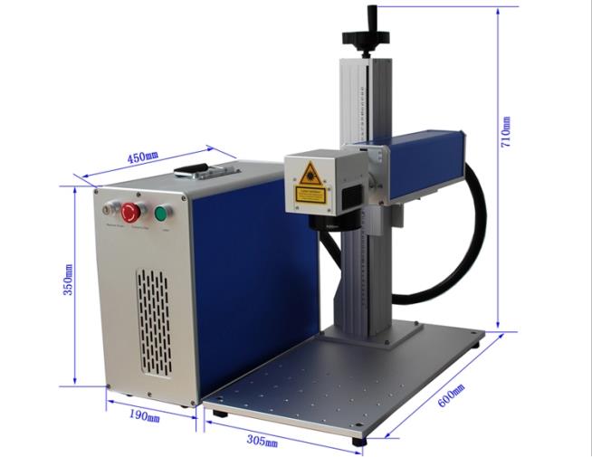 Mesin penanda laser split 50w untuk mesin ukiran logam industri logam dengan kualiti yang tinggi